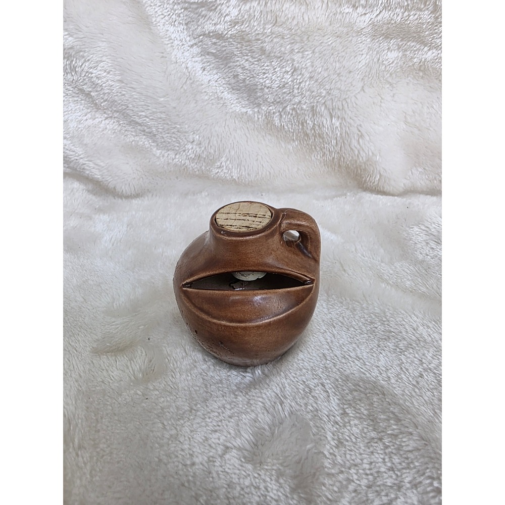 Unique‎ Brown Ceramic Small Jug or Vase